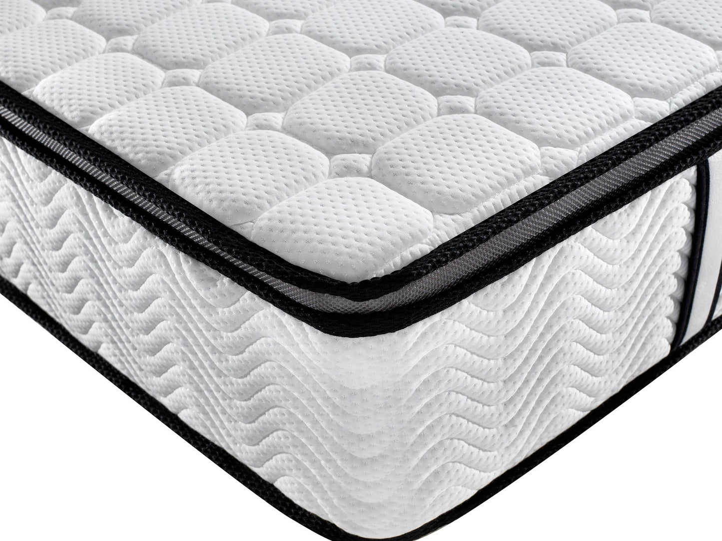 Sams Direct Mattress 5 Zone Latex Pocket Spring Mattress In A Box 30cm - King - White  Grey  Black