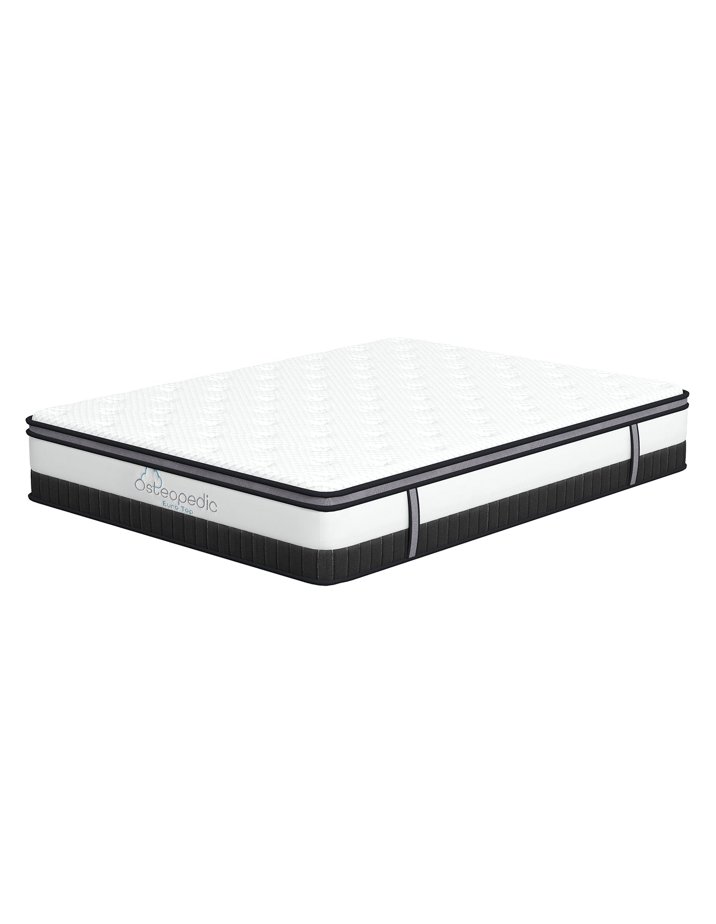 Sams Direct Euro Top Mattress Pocket Spring Medium Firm Hybrid Design Bed 30CM - King - White