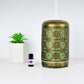 activiva 260ml Metal Essential Oil and Aroma Diffuser-Vintage Gold