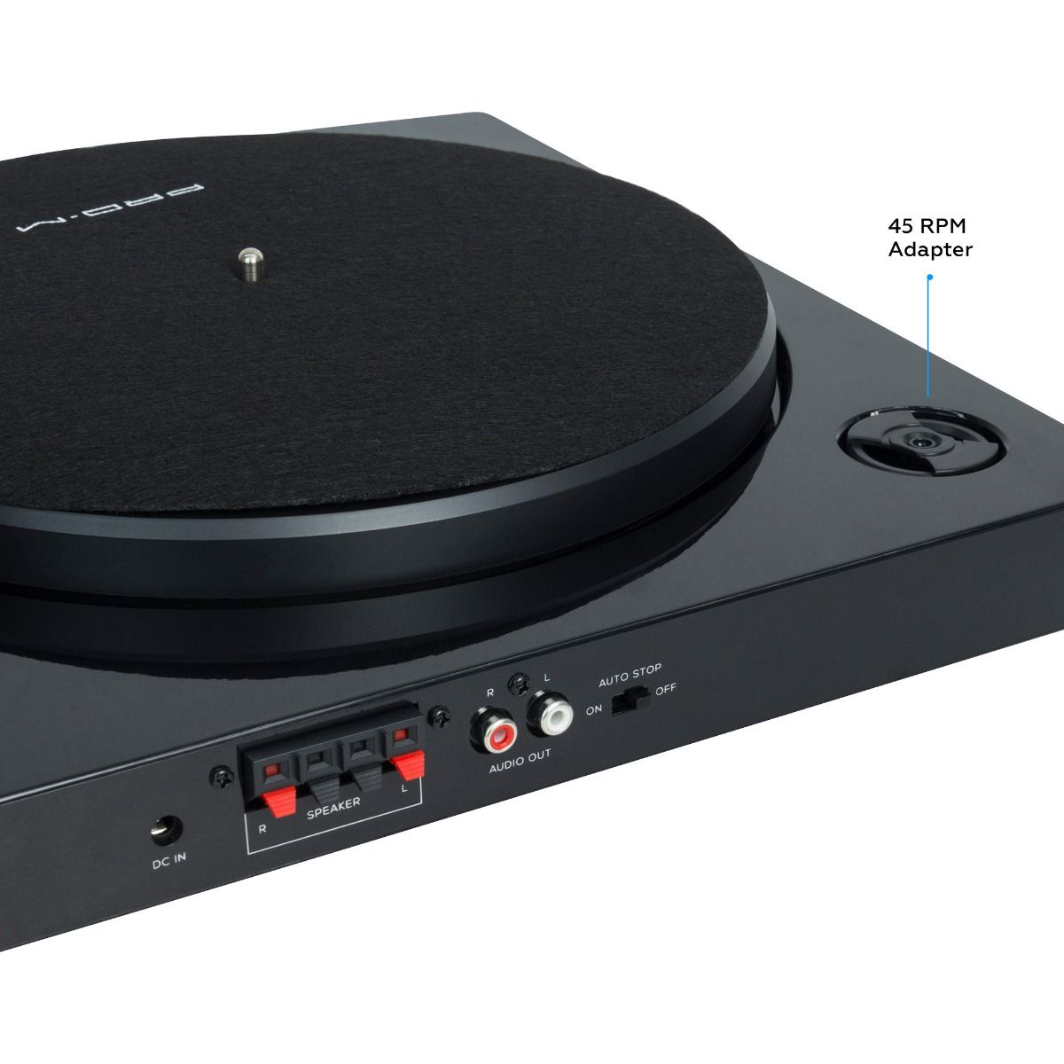 mbeat Pro-M Turntable with Bluetooth Speakers (Black)