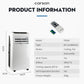 CARSON Portable Air Conditioner - Mobile Fan Cooler Dehumidifier Aircon