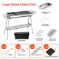 BBQ Grill Barbecue Set Charcoal Kabob Stove Portable Foldable Camping Picnic