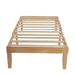 Single Size Warm Wooden Natural Bed Base Frame