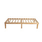 Single Size Warm Wooden Natural Bed Base Frame