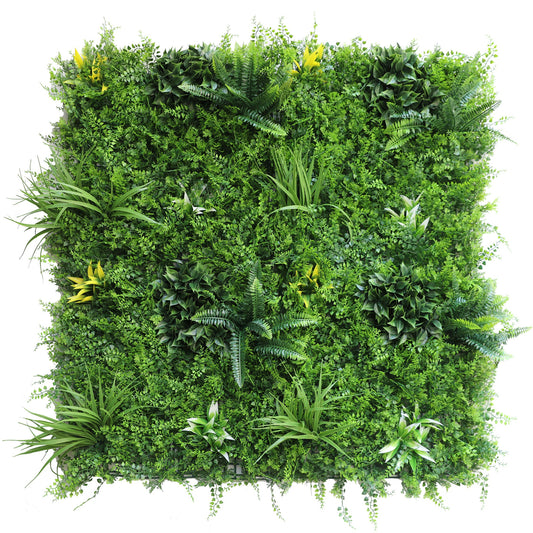 1 SQM Artificial Plant Wall Grass Panels Vertical Garden Tile Fence 1X1M Green