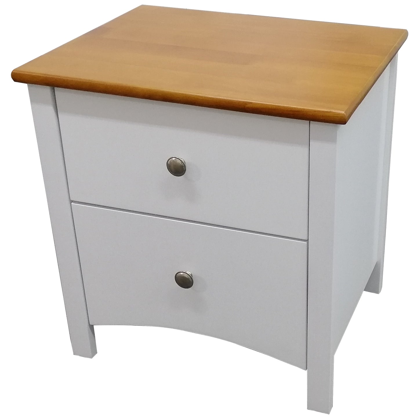 Lobelia Bedside Tallboy 3pc Bedroom Set Drawers Nightstand Storage Cabinet - WHT