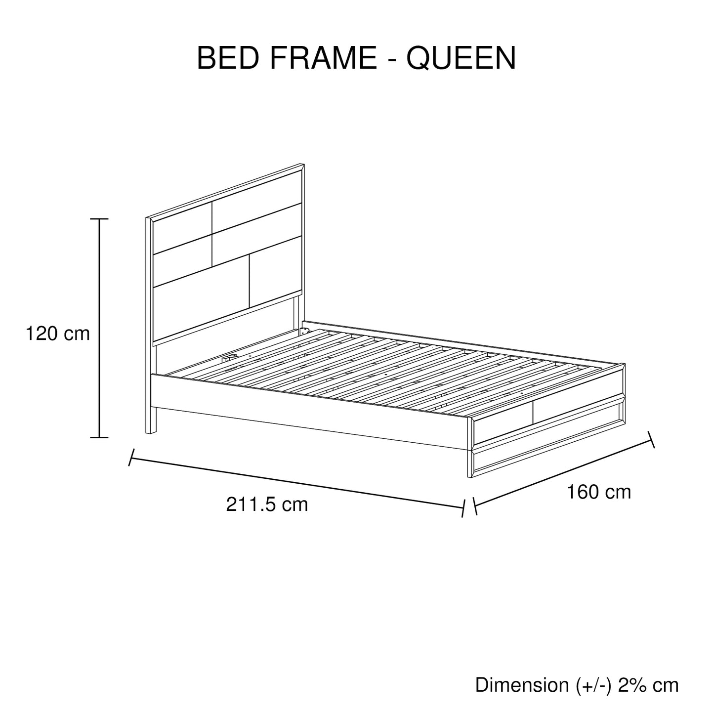 4 Pieces Bedroom Suite made in Solid Wood Acacia Veneered Queen Size Oak Colour Bed, Bedside Table & Dresser