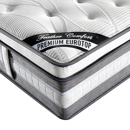 Mattress Euro Top King Size Pocket Spring Coil with Knitted Fabric Medium Firm 34cm Thick