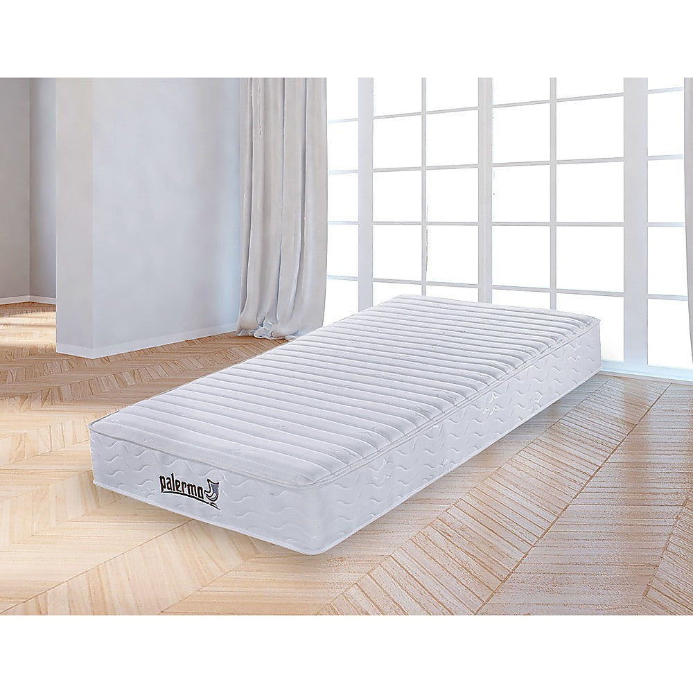 Palermo Contour 20cm Encased Coil Single Mattress CertiPUR-US Certified Foam