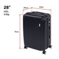 Delegate Suitcases Luggage Set 20" 24" 28"Carry On Trolley TSA Travel Bag