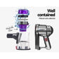 Corded Handheld Bagless Vacuum Cleaner - Purple and Silver