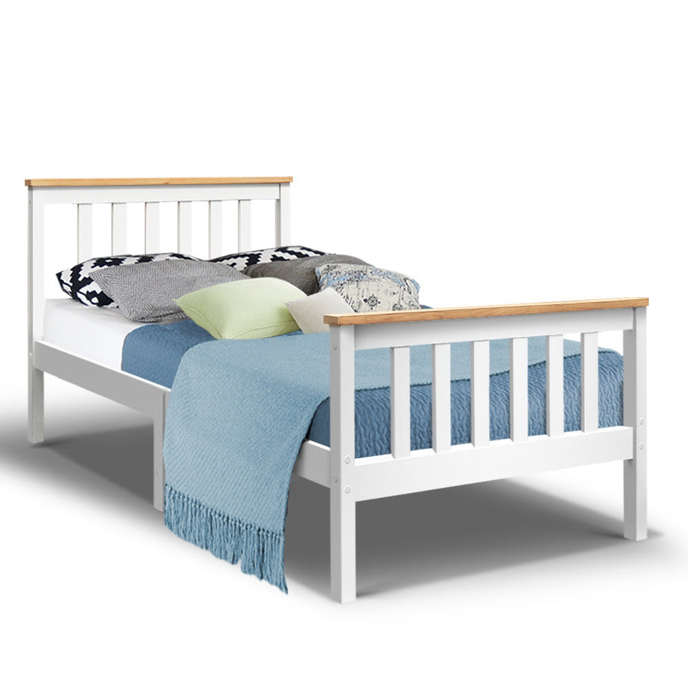 Kids Single Wooden Bed Frame Bedroom Furniture