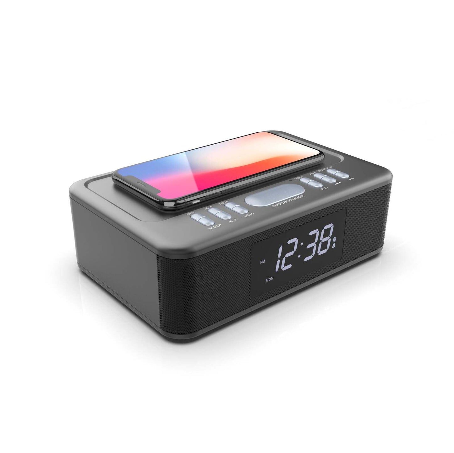 Wireless Charging Bluetooth Alarm Clock